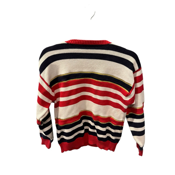 Vintage Charter Club Nautical Sailor Crew Neck Sweater Size Small Boating Stripe - Picture 6 of 7
